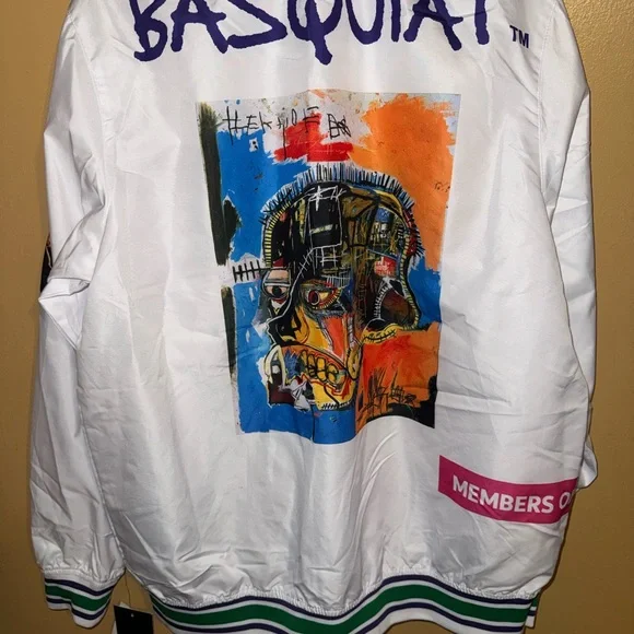 Jean-Michel Basquiat x Members Only white bomber jacket Size M - Picture 5 of 6